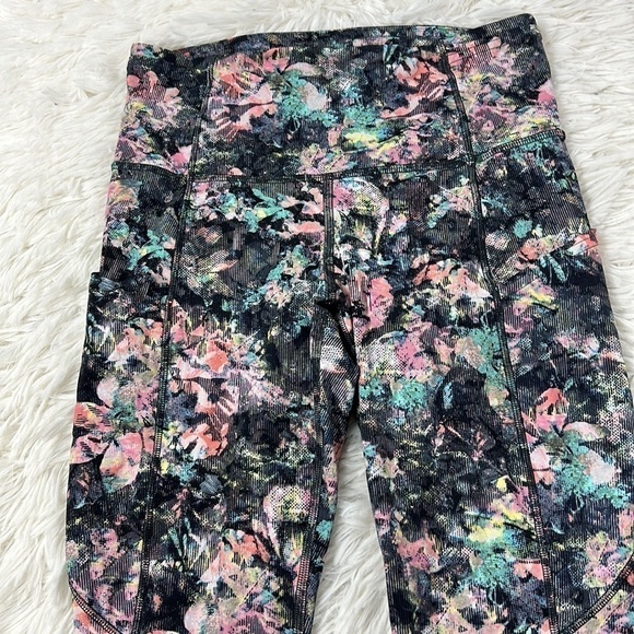 Lululemon Fast & Free Crop II *Nulux 19" Dappled Daze Multi - Picture 3 of 7